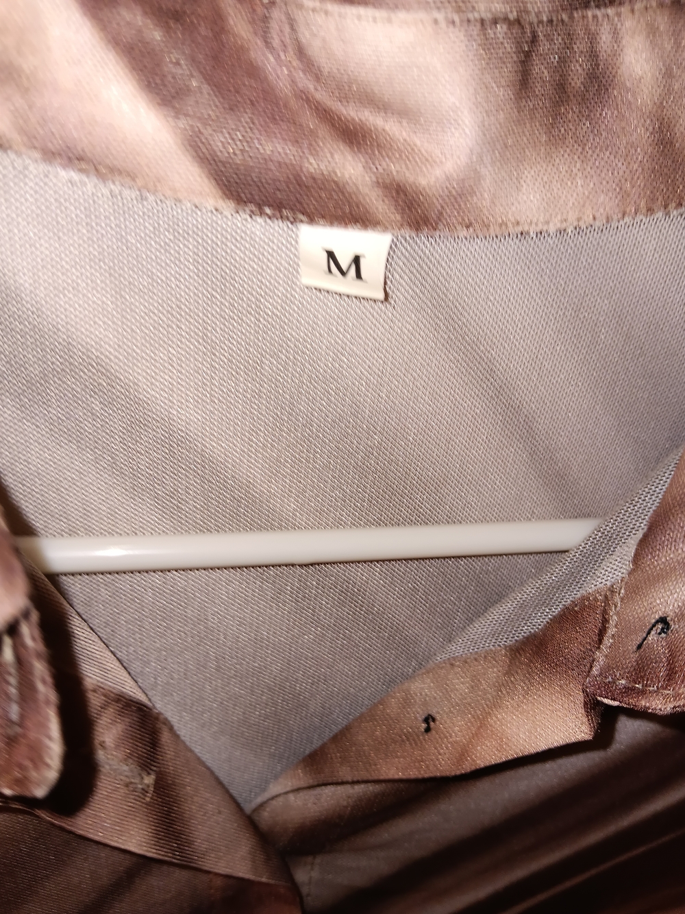 Women’s Brown Striped Button-Up Top - Picture 2 of 2